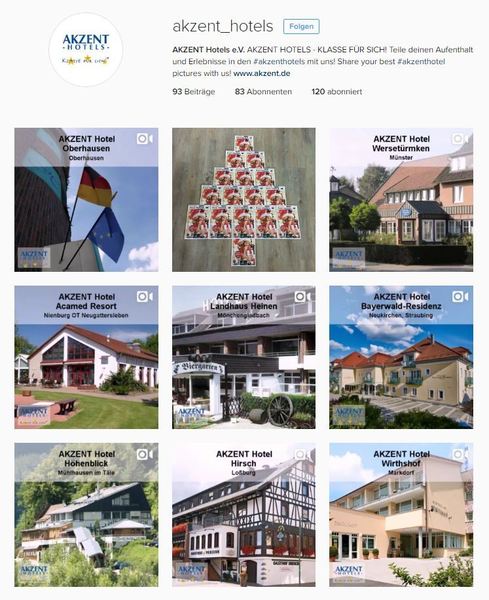 AKZENT Hotels auf Instagram!