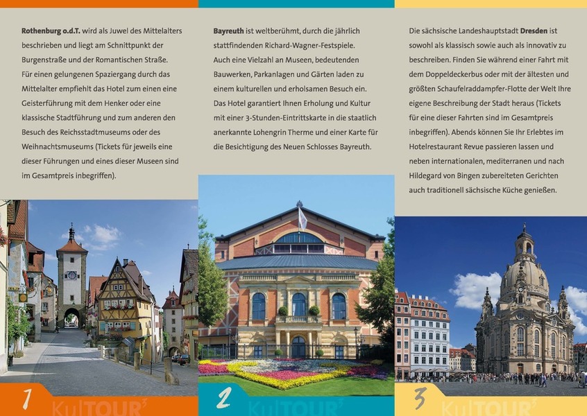 KulTOUR³ - ein kombiniertes Angebot von drei AKZENT Hotels
