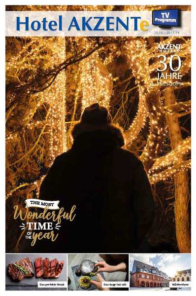 Ende des Herbst und Anfang der Weihnachtszeit